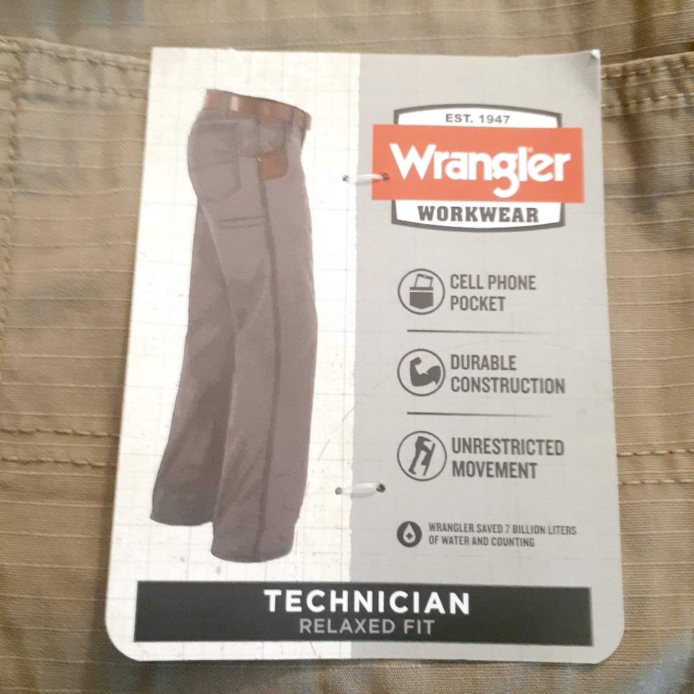 Wrangler Technician Relaxed Fit Pants - Dark Khaki